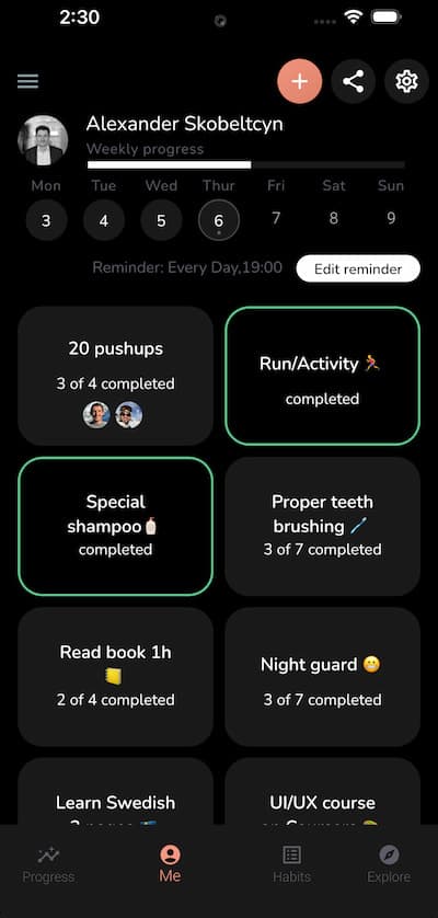 Yourhabit app screenshot 1