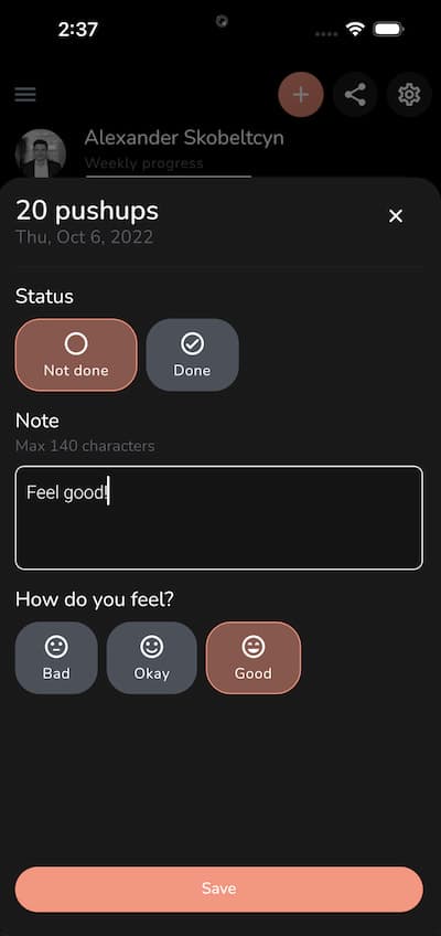 Yourhabit app screenshot 6